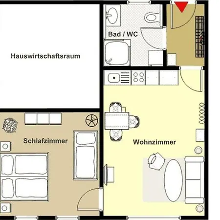 Mit Terrasse Im Haus Mit Grillplatz Lejlighed